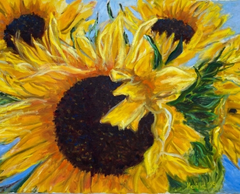 Sonnenblumen | Ölgemälde Martyna Faupel